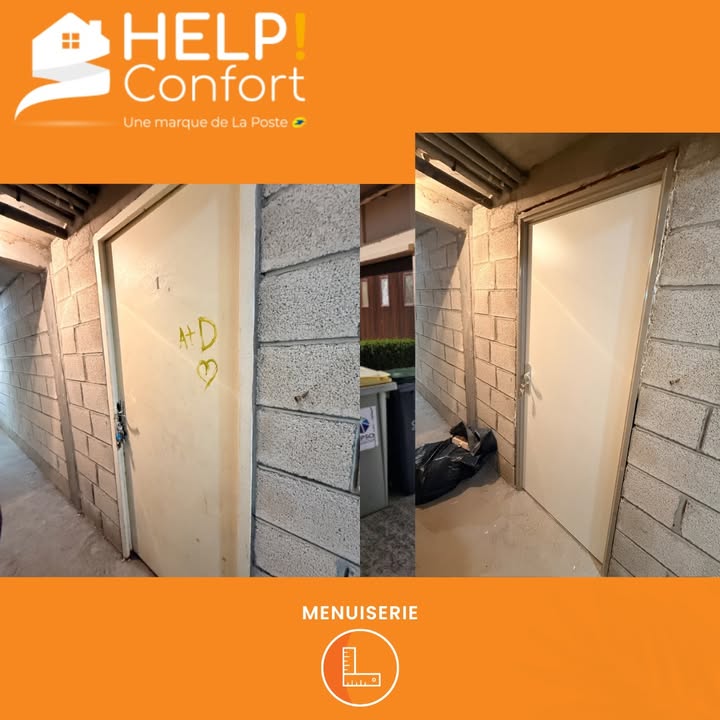 Remplacement d’un bloc-porte en cave – Help Confort Saint-Omer