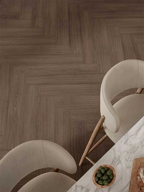 Parquet pose chevron